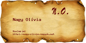 Nagy Olívia névjegykártya