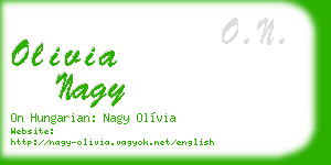 olivia nagy business card